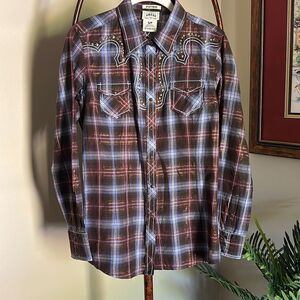 ARIAT Fitted Plaid Cowboy Shirt